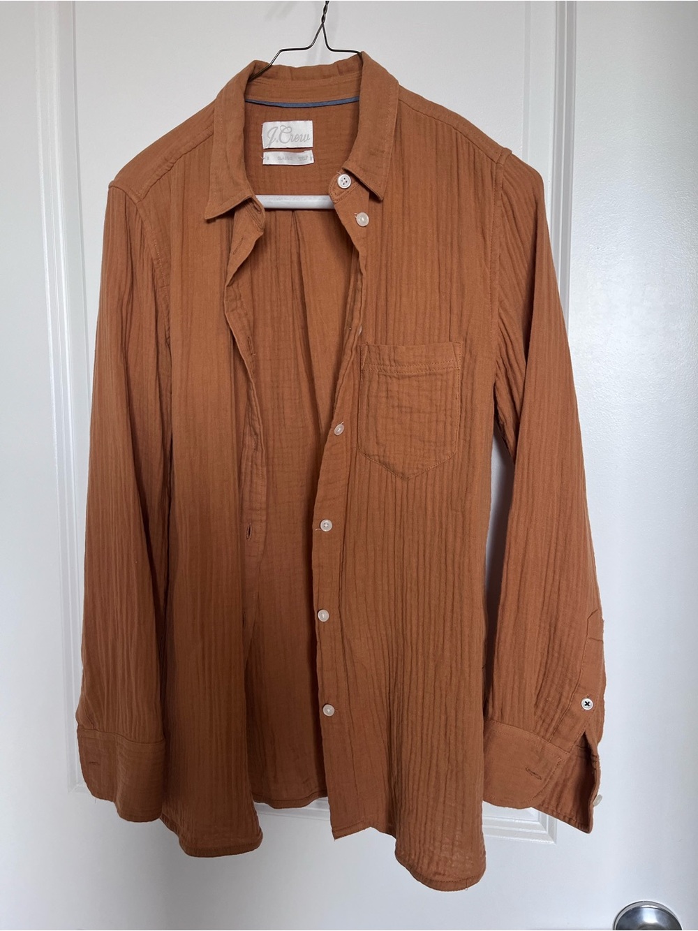 Jcrew cotton gauze button down shirt size XS 2